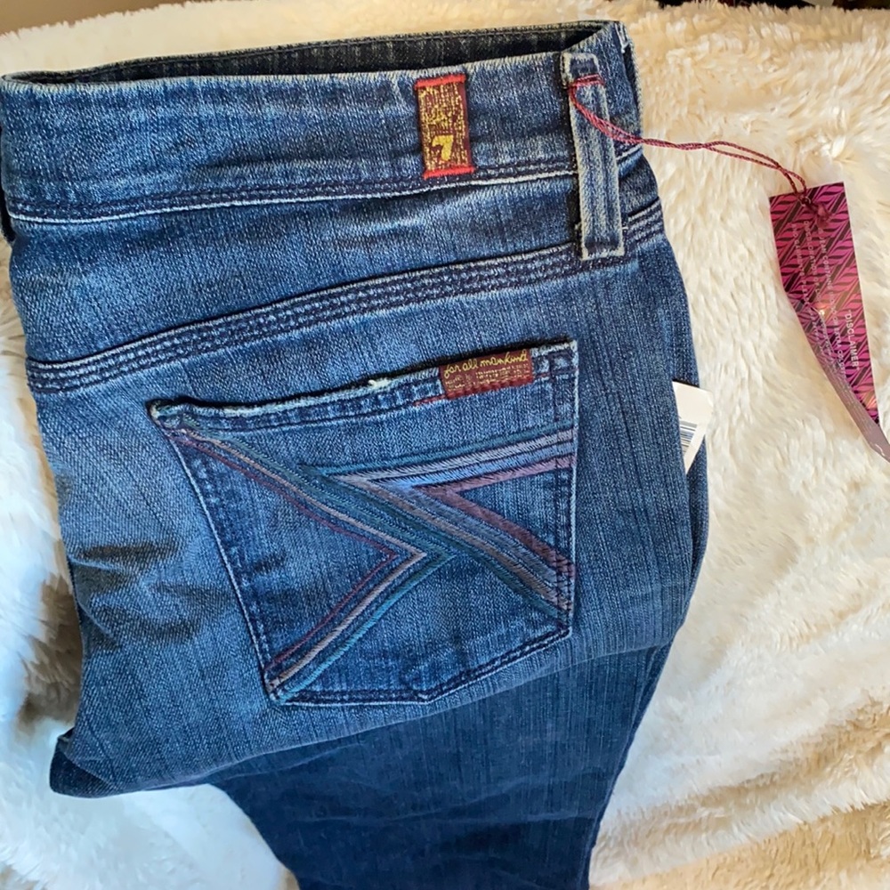 Dark wash seven for all mankind bootcut jeans NWT